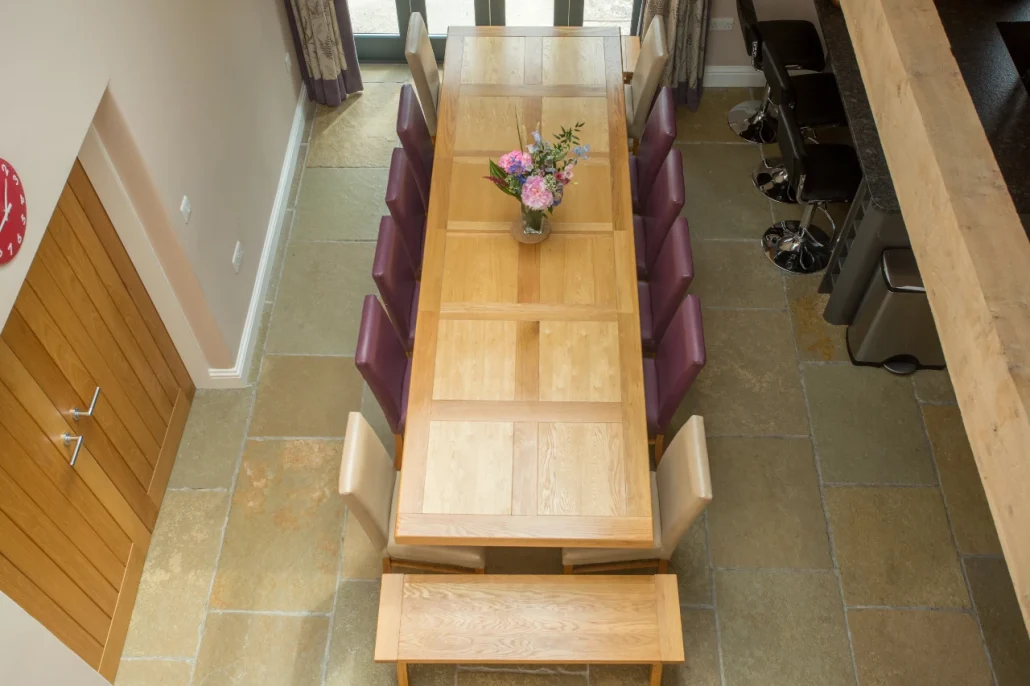 Brockram extended dining table to seat 16